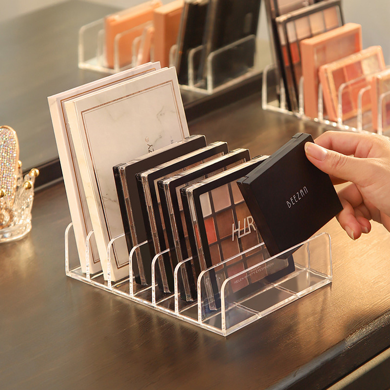 7-Compartment  Makeup Organize - Desk Setup Shelves ulasan dan harga
