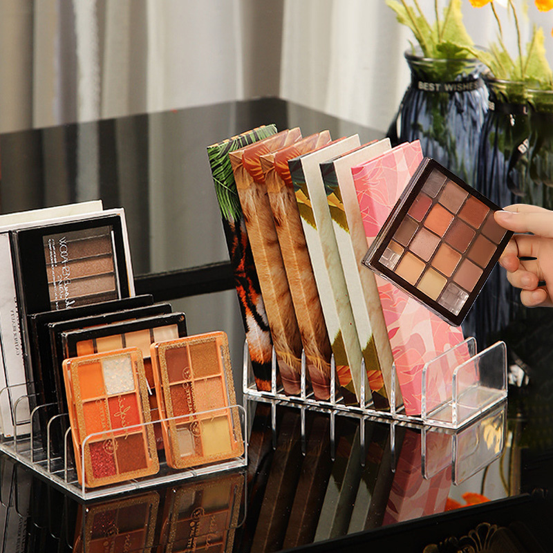 7-Compartment  Makeup Organize - Desk Setup Shelves ulasan dan harga